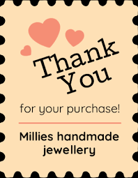 Thank you for your purchase. Thank You Hearts Sticker Design Sticker Gizmo