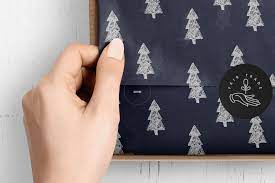 Download Mailer Box Wrapping Tissue Paper Mockup Set On Behance
