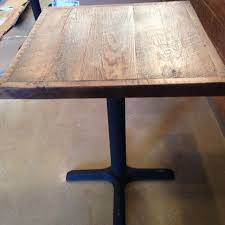 Reclaimed Wood Bar Table Distressed Finish Optional Table Etsy In 2020 Restaurant Table Tops Restaurant Table Design Restaurant Tables