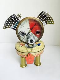 Reserved Listing Jack Bot Found Object Robot Sculpture In 2020 Robot Sculpture Found Object Science Fiction Art Retro