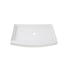 American Standard Ovation Curve 30 In X 48 In Single Threshold Shower Base In Arctic White 2602 St3 011 The Home Depot Shower Base Shower Shower Kits