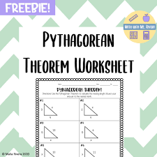 Two right triangles are congruent if the corresponding hypotenuse and a pair of corresponding legs are congruent. Pythagorean Theorem Worksheet Freebie Relationship Worksheets Pythagorean Theorem Pythagorean Theorem Worksheet