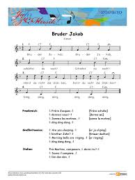Bruder jakob noten drucken kostenlos. 9 Bruder Jakob