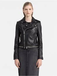 Calvin Klein Jeans Soft Leather Biker Jacket Biker Jacket Calvin Klein Jeans Women Leather Biker Jacket