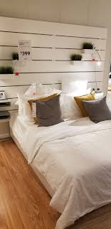 Ikea Headboard Stacked On Top On Each Other 800 Per Headboard With Storage Under The Bed Interior Design Bedroom Small Ikea Bed Dorm Room Inspiration