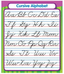 cursive alpabet