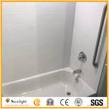 Installation of cultured marble tub and shower surrounds is really simple. China Popular White Cultured Marble Shower Tub Surround Panels For Hotel Bathroom China Cultured Marble Shower Surround