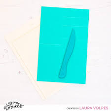 I'm using using the dies a little differently today. Step Up Scene Card With Laura Heffy Doodle