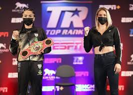 Boxing #mikaelamayer mikaela meyer & ewa brodnicka turn up and speak about their upcoming fight on. Ewa Brodnicka Misses Weight Title Only At Stake For Mikaela Mayer Boxing News