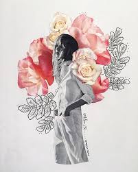 Flower Collages Katy Edling Flower Collage Collage Portrait Collage Design