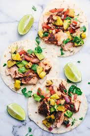 It marinates while you preheat your grill and cooks super fast. Grilled Spicy Blackened Salmon Tacos With Pineapple Avocado Salsa The Recipe Critic