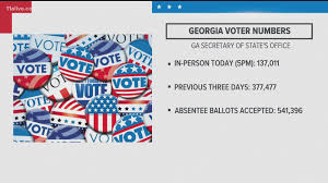 Georgia Early Voting Numbers More Than 1 Million Ballots Cast 11alive Com