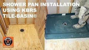 Maybe you would like to learn more about one of these? Shower Pan Installation Using Kbrs Tile Basin Step By Step Youtube