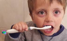 Toothbrush motion analysis to help children learn proper tooth brushing