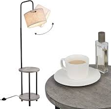 Which products in end tables are exclusive to the home depot? Buy Elyona Floor Lamp Narrow Nightstand Table Lamp For Bedroom Living Room Mid Century Modern Floor Lamp With End Table For Farmhouse Industrial Tall Pole Reading Standing Light