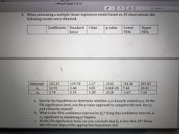 Usually, we don't have enough data at any given level of x to check whether the y's are normally distributed with constant variance, so how should this. Hw4 Pdf Page 2 Of 2 Y Q Search 4 When Estimating A Chegg Com