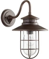 Shop all nautical lighting at lighting direct. Quorum 7697 86 Moriarty Nautical Oiled Bronze Outdoor 9 5 Wall Light Sconce Qrm 7697 86