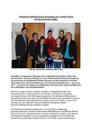 Profitieren sie beispielsweise vom elektronischen kontoauszug. Preisverleihung Realschule Dingolfing Volksbank Raiffeisenbank