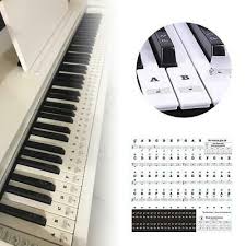 Aufkleber für tastatur musik noten klavier piano klavier lernen. Elektrische Klaviertastatur Note Labels Aufkleber 54 61 88 Keys Piano Sticker Sonstige Zubehor