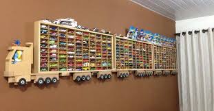 · hot wheels wall tracks are enjoying much success in the stores and in homes! Diy Wooden Truck Hot Wheels Display Rack Decor Home Ideas