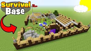 Base minecraft maps with downloadable map. 12 Minecraft Tutorial How To Make A Big Survival Base Survival Base Youtube Minecraft Tutorial Minecraft Crafts Minecraft Blueprints