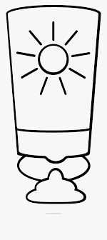 Sunscreen can protect your skin against skin cancer and premature apply sunscreen before going outdoors. Sunscreen Coloring Page Free Transparent Clipart Clipartkey