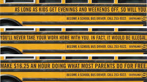 Looking For Bus Drivers Why Not Make Your Job Board A Moving One School Bus Driver School Bus Pictures School Bus Safety