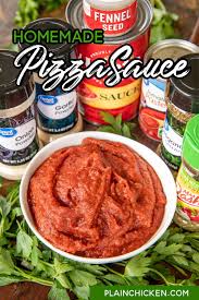 Easy Homemade Pizza Sauce In 2020 Pizza Sauce Homemade Easy Homemade Pizza Homemade Pizza