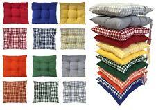 Cut the ties to equal lengths of 22 inches. Seat Pad Dining Room Garden Kitchen Chair Cushions Tie On Plain Or Gingham For Sale Online Ebay