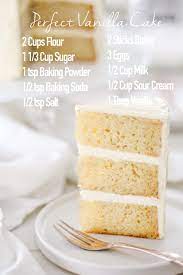 Vanilla Cake Recipe Recipe Vanilla Cake Recipe Perfect Vanilla Cake Cake Recipes
