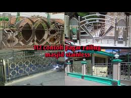 Model pagar minimalis desain & contoh gambar terbaru yang modern, dari: 112 Contoh Pagar Railing Masjid Stainless Steel Youtube
