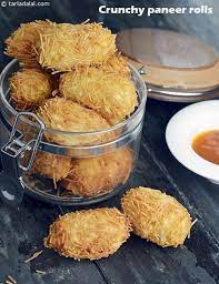 Paneer Roll Recipe Deep Fried Veg Paneer Roll With Aloo And Cheese Recipe Recipes Snacks Indian Snack Recipes
