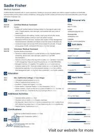 The medical assistant resume template can play a significant role in highlighting the various aspects, which are essential for creating the most professional resume. Medical Resume Template Free Addictionary
