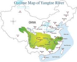 Location And Outline Map Of Yangtze River In China Map China Map River Basin