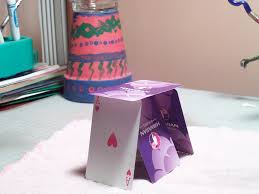 The paper between each of the cuts will form a tab that you'll secure your pop up art to. How To Build A Card House 5 Steps With Pictures Instructables