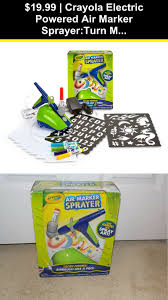 Other Kids Drawing And Painting 160718 Crayola Electric Powered Air Marker Sprayer Turn Markers Into Airbru Kids Art Gifts Air Brush Painting Drawing For Kids