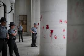 In 2018 her personal best of 59.72 m (as of july 2018) is the 39th best measure in the seasonal world lists. Statehouse Defaced With Red Hand Prints As Protests Continue Wilmington News Journal