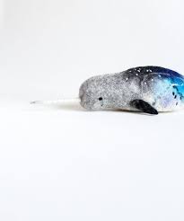 Felt Narwhal Anders Felted Art Toy Gift For Kids Narwhal Etsy Art Toy Felt Art Narwhal