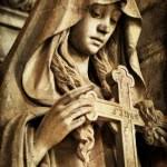 Sad angel with cross — Stock Photo © Maugli #28062057