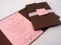 Pink And Brown Wedding Invitations Unique Wedding Ideas Brown Wedding Invitations Brown Wedding Wedding Invitations