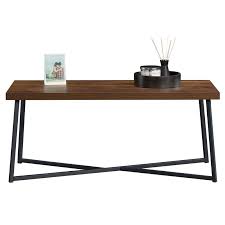 Sauder county line panel tv stand, for tvs up to 47, salt oak finish. Sauder Canton Lane Wood And Metal Coffee Table In Grand Walnut 425306
