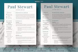 This is the perfect way to express how your specific skills are relevant to the open position. Professional Cover Letter And 2 Column Resume With References Page By Hiredds Thehungryjpeg Com