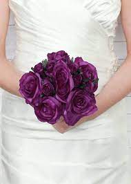 Add these pretty soft pink globe amaranth natural flow. Rose Nosegay Standing Bouquet In Purple Br 12 Tall X 8 Bouquet Head Navy Wedding Flowers Silk Flowers Wedding Flower Bouquet Wedding