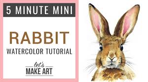 Try to include the source or link directly to it. Rabbit Five Minute Mini Watercolor Tutorial Youtube