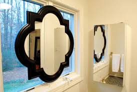 Bathroom vanity mirrors make your bathroom space look bigger and brighter, and allow you to check your bathroom mirrors from the glass guru are designed to add beauty and value to your bathroom and home. Hanging A Sink Mirror In Front Of A Window Young House Love
