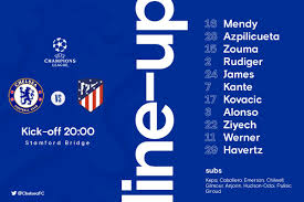Atletico madrid and chelsea will lock horns in the uefa champions league round of 16 first leg at arena nationala in romania, as both sides will be aiming to qualify for the next stage. Chelsea Fc On Twitter How We Line Up For Cheatm Five Changes From Leeds As We Revert To A Back Three