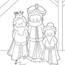 Use the wise men worship jesus coloring page as a fun activity for your next children's sermon. Three Wise Men Coloring Page Free Three Wise Men Free Coloring Library