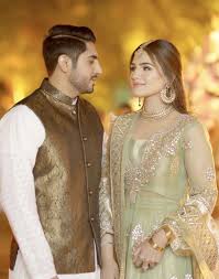 Bride Groom To Be On Their Qawali Night Pakistani Bridal Dresses Nikah Dress Pakistani Wedding Dresses