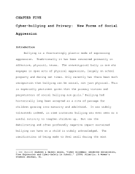 Two such cases are included in this paper. Doc Cyber Bullying And Privacy Published By Irwin Law Matthew Mcmanus Academia Edu