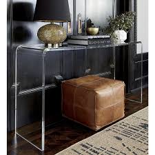 Bennie Low Profile Planter Reviews Cb2 Leather Pouf Decor Console Table